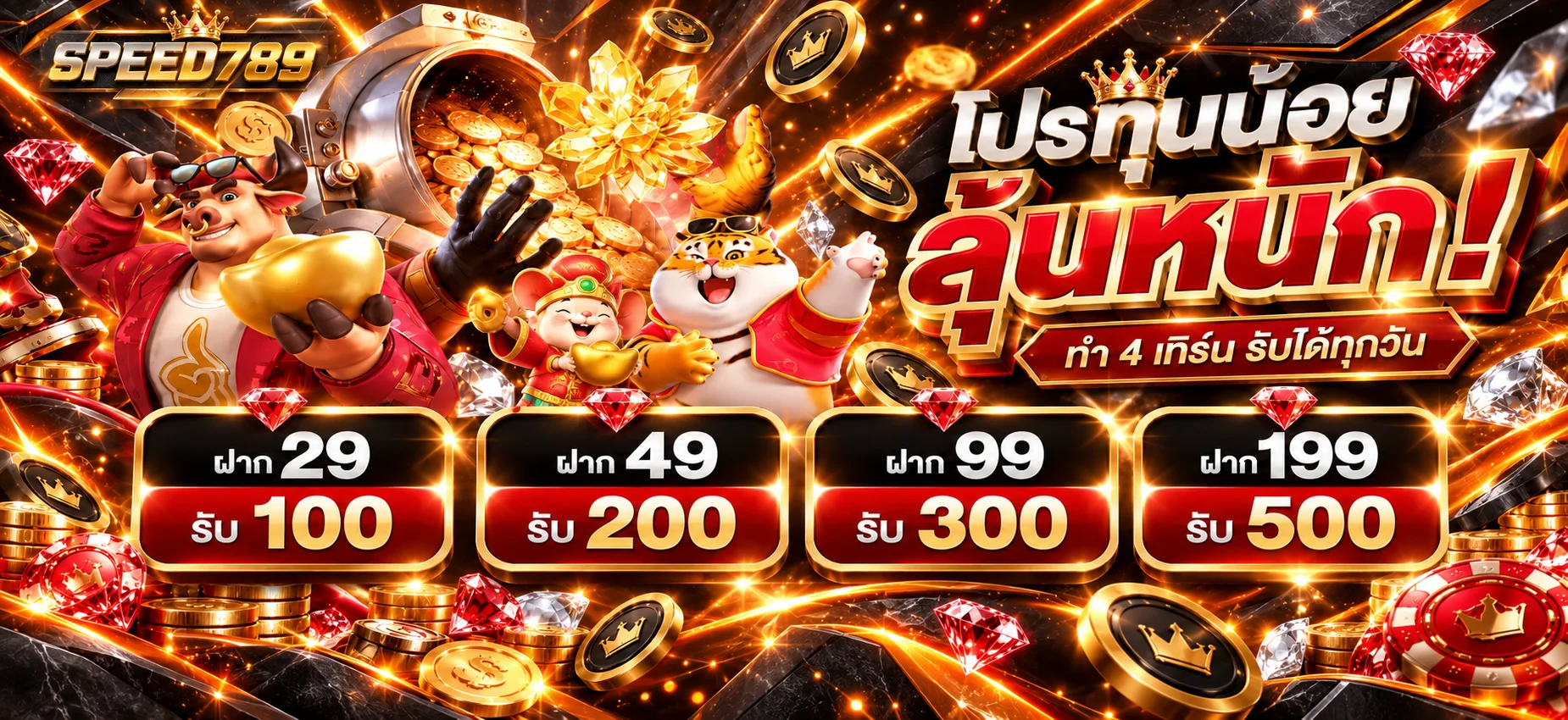 คู่มือสล็อตออนไลน์ SPEED789 พร้อมมาสคอตเกมและตารางโปรโมชั่น